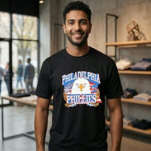 Philadelphia Phillies Celebrating America’s 250th National League Eagle T-Shirt