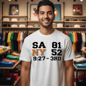 Sa 81 Ny 52 3rd Quarter Scoreboard Dad T-Shirt