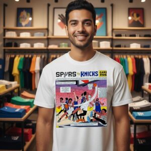 San Antonio Spurs Vs New York Knicks Game Five Comic T-Shirt