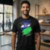 Seattle Seahawks And Oregon Ducks Two Teams One Heart Scratch T-Shirt