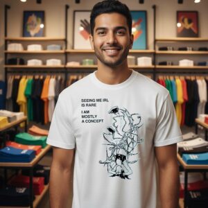 Seeing Me Irl Is Rare I Am Mostly A Concept Cartoon T-Shirt