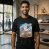 Skeleton Bird Hunter Graphic T-Shirt