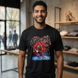 Skeleton Carolina Hurricanes Hockey Graphic T-Shirt