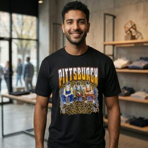 Skeleton Pittsburgh Panthers Rugby Graphic T-Shirt