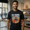 Skeleton San Antonio Basketball Cowboy Graphic T-Shirt