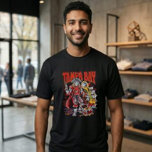 Skeleton Tampa Bay Lightning Pirates Graphic T-Shirt