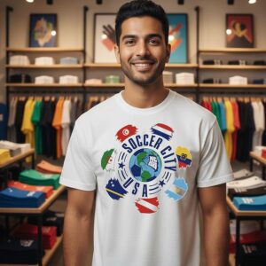 Soccer City USA Kansas City 2026 Flag T-Shirt