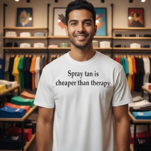 Spray Tan Is Cheaper Than Therapy T-Shirt