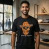 Steel Vengeance Wordscape Skull Cowboy T-Shirt