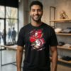Tampa Bay Buccaneers And Florida State Seminoles Two Teams One Heart Scratch T-Shirt