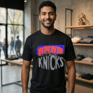 The New Yorknew York Knicks City Skyline T-Shirt