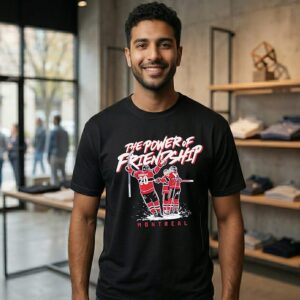 The Power Of Friendship Cole Caufield Nick Suzuki And Juraj Slafkovsky T-Shirt