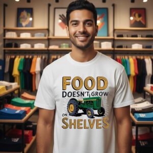 Tractor Food Doesn’t Grow On Shelves T-Shirt