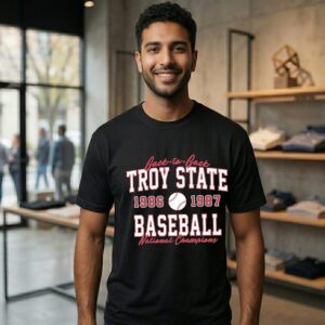 Troy State Baseball Back-To-Back 1986-1987 National Champions T-Shirt
