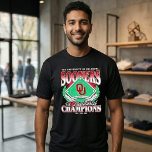University Of Oklahoma 2026 NCAA Baseball 3x National Champions T-Shirt