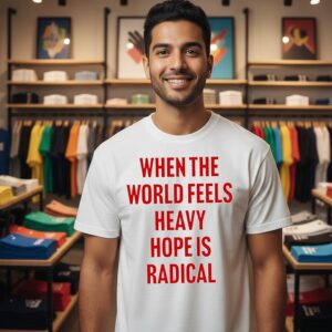 When The World Feels Heavy Hope Is Radical T-Shirt