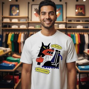 Wolf Middle Finger All My Dogs Hate Bootlickers T-Shirt