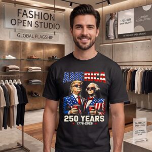 250 Years America Anniversary Trump Washington T-Shirt