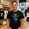 God First Family Second Then Dallas Cowboys And Dallas Stars Logo Skull Heart T-Shirt