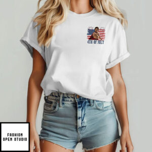 Hawk And Son Hauling Co Red White Truck Driver Patriotic Big Rig Trucker T-Shirt