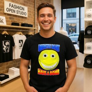 I Definitely Do Not Have A Bomb Smiley Face T-Shirt
