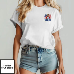 Joe Dirt Red White And Mullet Keep On Diggin Merica 4th Of July T-Shirt