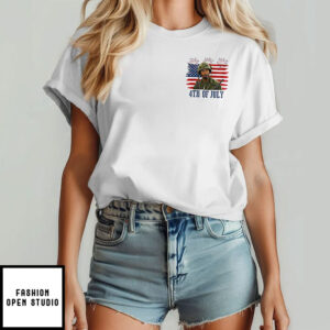 Kirk Lazarus Tropic Thunder 4th Of July Never Go Full Retard T-Shirt
