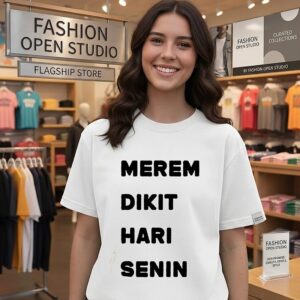 Merem Dikit Hari Senin Monday Mood Funny T-Shirt