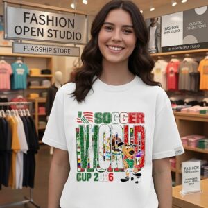 Mexico Fifa World Cup 2026 Soccer Mascot And Logo T-Shirt