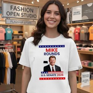 Mike Rounds US Senate 2026 South Dakota Face T-Shirt