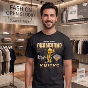 New York Knicks 2026 NBA Finals Champions Trophy T-Shirt