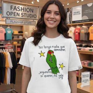 No Tengo Nada Que Demostrar Juzguenme Si Quieren Me Vale Vrga Parrot T-Shirt