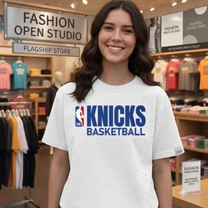 Rachel Green Wearing Knicks Basketball Sweatshirt
