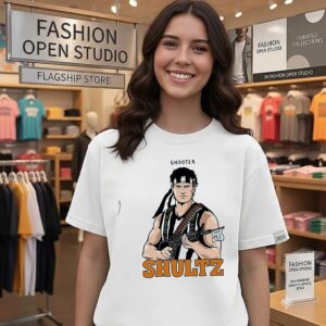Shooter Shultz Hot Pies Rambo Parody Funny Movie Quote T-Shirt