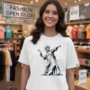 Statue Of Liberty Molotov Cocktail Protest T-Shirt