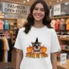 Trick Or Tits Cat Witch Halloween Spooky Season T-Shirt