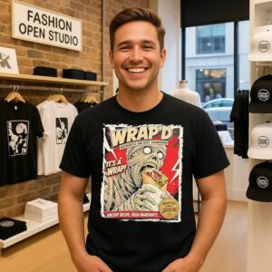 Wrap’d Authentic Ancient Shawarma It’s A Wrap Wrapped Since 3000 Bc T-Shirt
