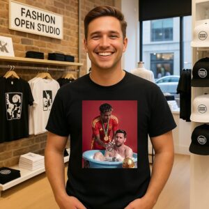 2026 Lamine Yamal Win World Cup And Messi Cry T-Shirt
