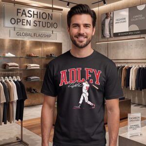 Adley Rutschman Boston Res Sox Slugger Swing Signature T-Shirt