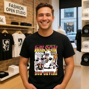 Adrian Boogie Wilson Arizona State Football Sun Devils No.6 T-Shirt