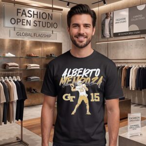 Alberto Mendoza 15 Georgia Tech Yellow Jackets All-Star 2026 Season T-Shirt