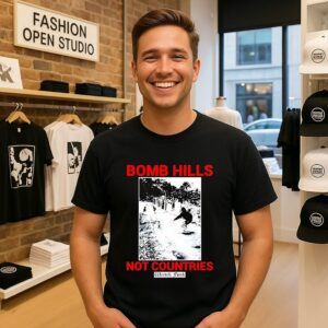 Bomb Hills Not Countries Wretch Funk Skateboarding T-Shirt