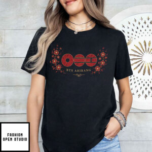 Bts Arirang Korean Cherry Blossom Folding Fan T-Shirt