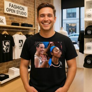 Caitlin Clark Laughing After Angel Reese Missed Game Winning Layup T-Shirt