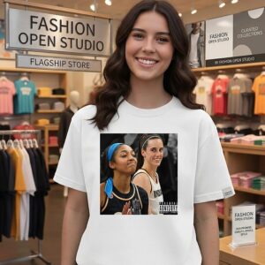 Caitlin Clark Laughing At Angel Reese Missed Layup Indiana Chicago Rivalry T-Shirt