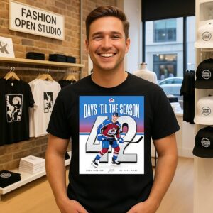Colorado Avalanche Days ’til The Season Josh Manson Poster T-Shirt