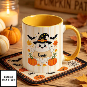 Custom Halloween Mug, Personalized Spooky Coffee Cup