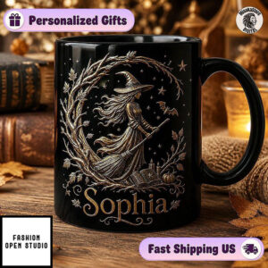 Custom Witch Broomstick Mug
