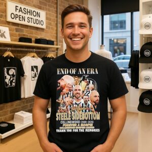 End Of An Era Steele Sidebottom Collingwood Magpies 2009-2026 T-Shirt