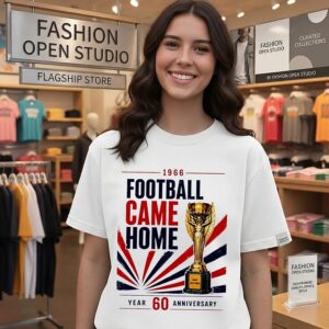 England 1966 Football Came Home 60 Year Anniversary T-Shirt